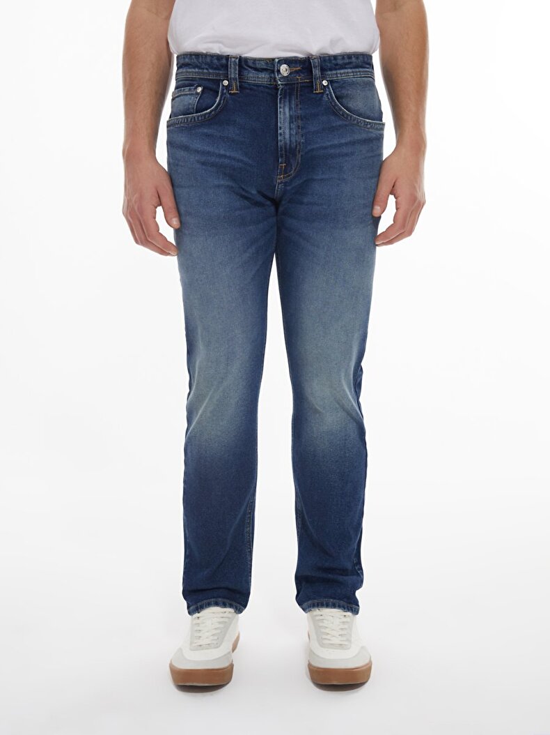 Hollywood Y Düz Paça Orta Bel Jean Trousers