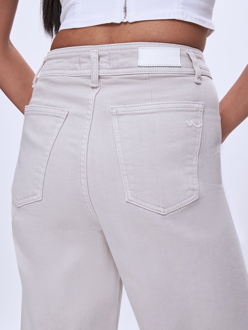 Danelle Geniş Paça Yüksek Bel Jean Pantolon