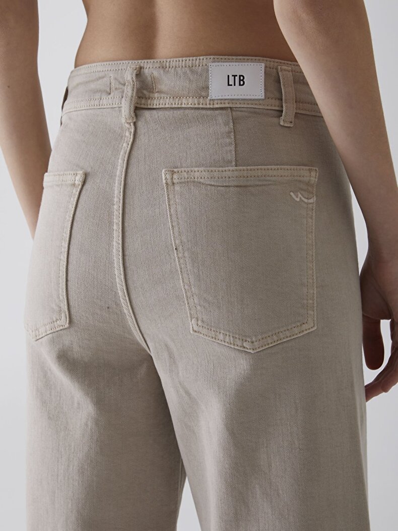 Danelle Geniş Paça Yüksek Bel Jean Pantolon