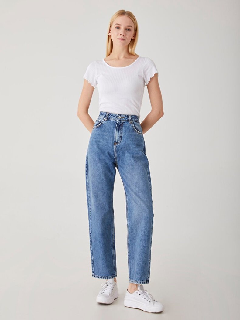 Myla Zip High Waist Jeans Broek