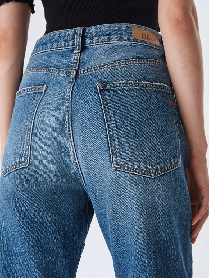 Myla Zip Jeans Hosen