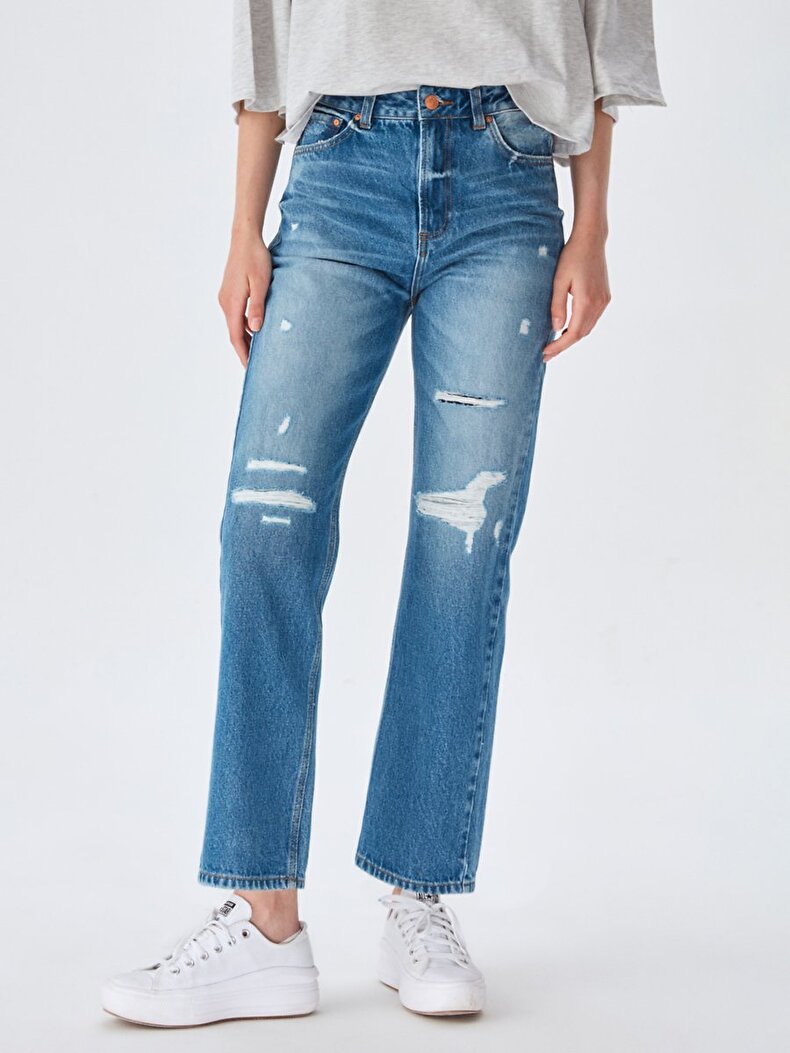 Myla Zip Jeans Trousers