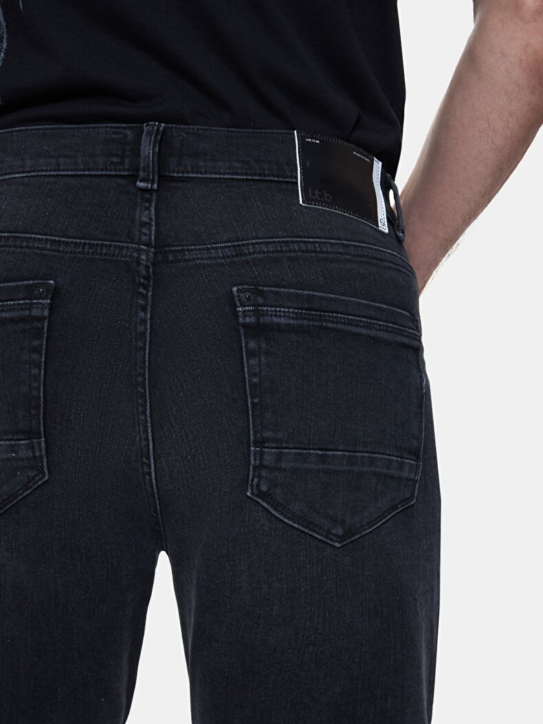 New Sawyer Y Dar Paça Orta Bel Jean Pantolon