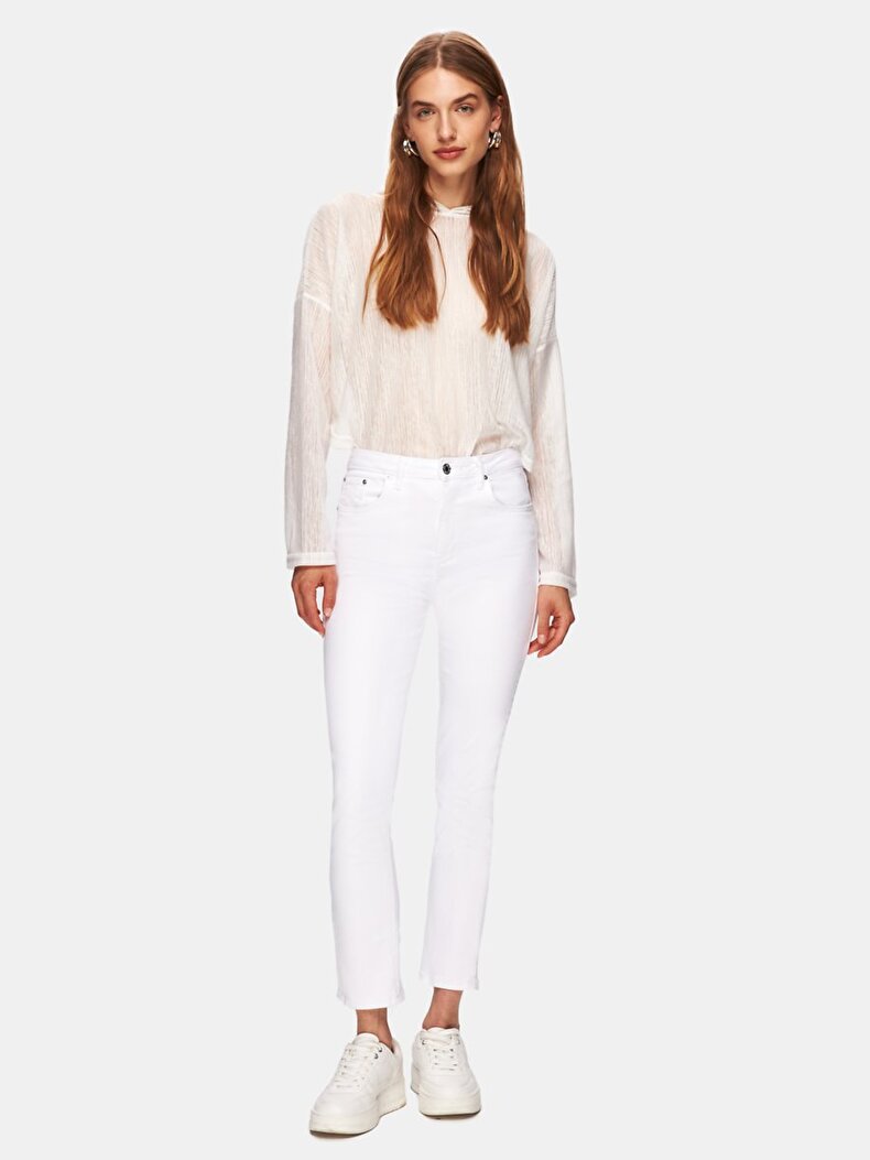 Ronna X Dar Paça Yüksek Bel Jean Trousers