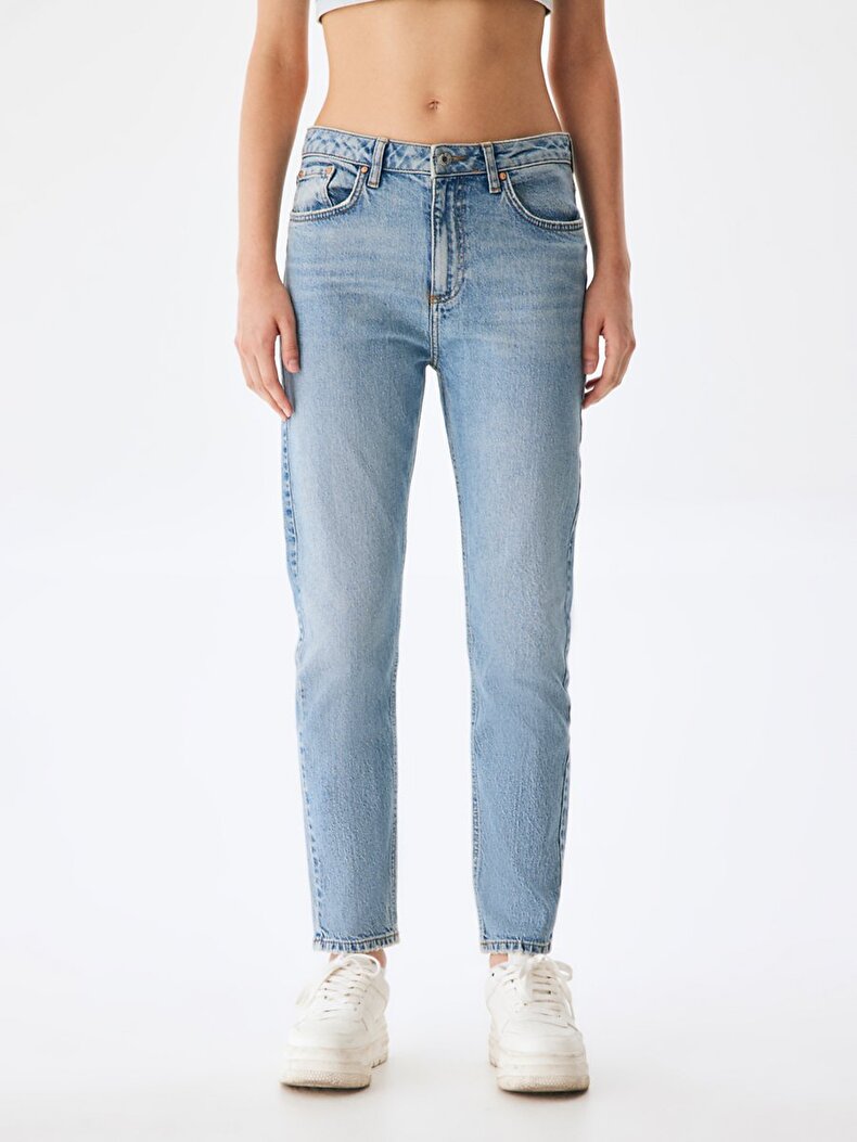 Ronna X Dar Paça Yüksek Bel Jean Trousers