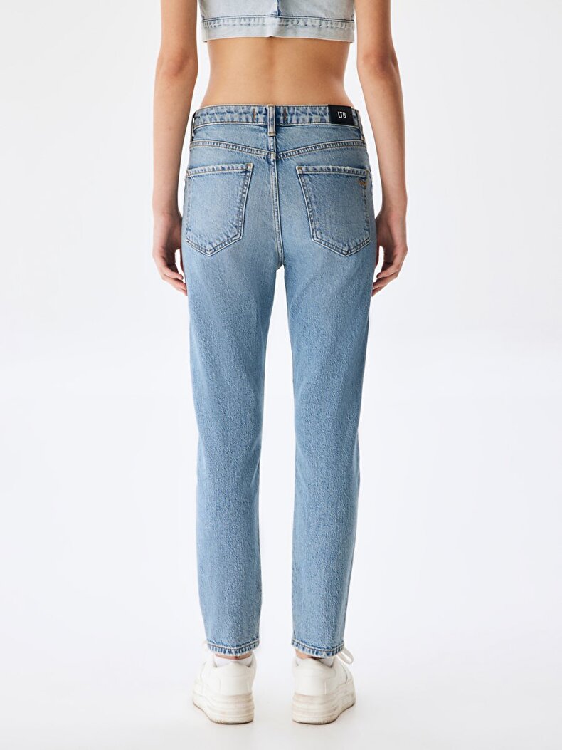 Ronna X Dar Paça Yüksek Bel Jean Trousers