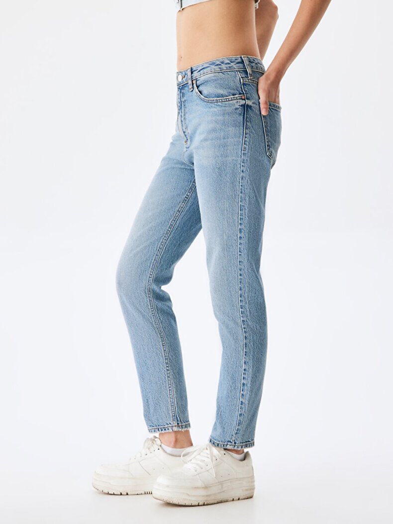 Ronna X Dar Paça Yüksek Bel Jean Trousers
