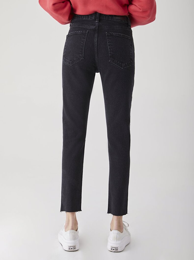 Ronna X Dar Paça Yüksek Bel Jean Pantolon