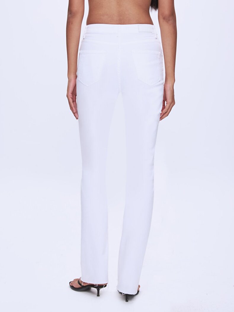 Betıana X Düz Paça Yüksek Bel Jean Pantolon