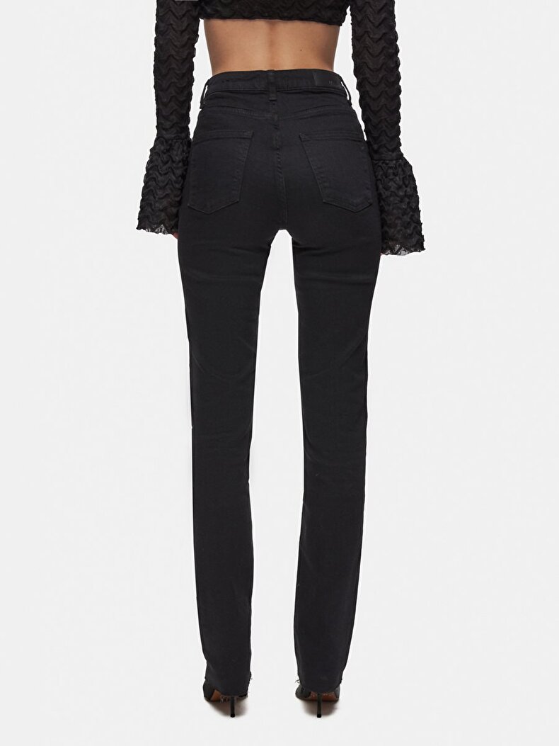 Betıana X Düz Paça Yüksek Bel Jean Pantolon