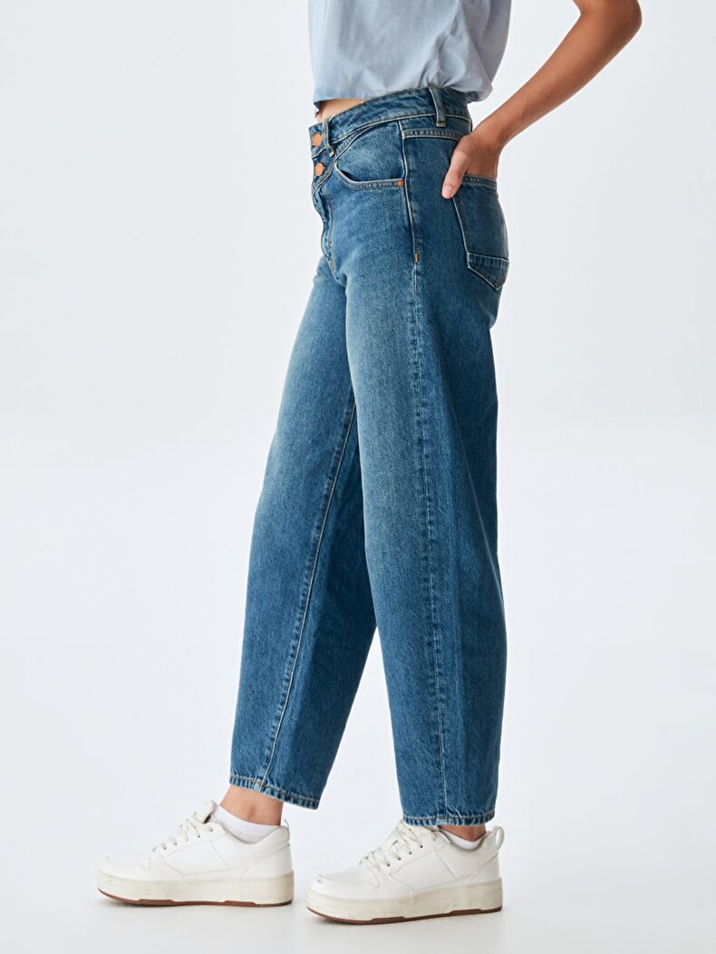 Rosalıa Dar Paça Rahat Kesim Jean Pantolon
