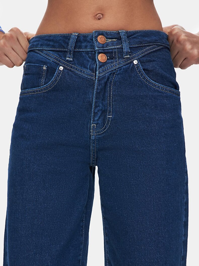 Rosalıa Dar Paça Rahat Kesim Jean Pantolon