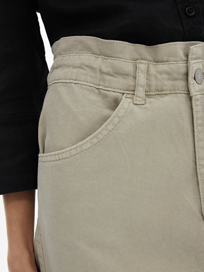 Calıssa B Papper Bag Yüksek Bel Pantolon