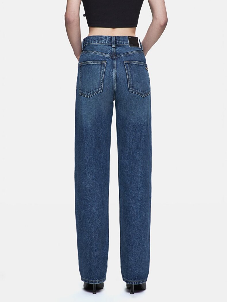 Vanetta Düz Paça Yüksek Bel Jean Trousers