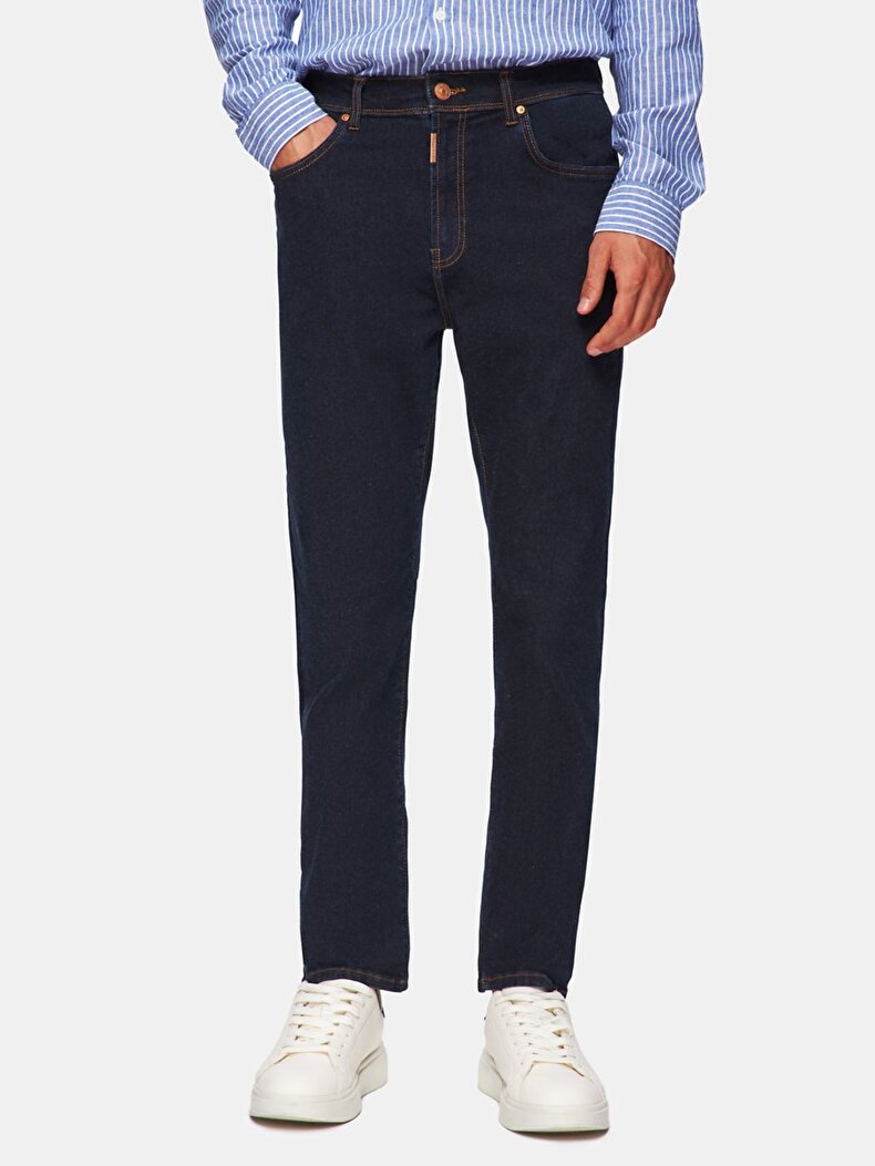 Sawyer 5 Dar Paça Orta Bel Jean Pantolon