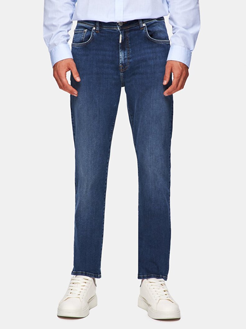 Sawyer 5 Dar Paça Orta Bel Jean Pantolon