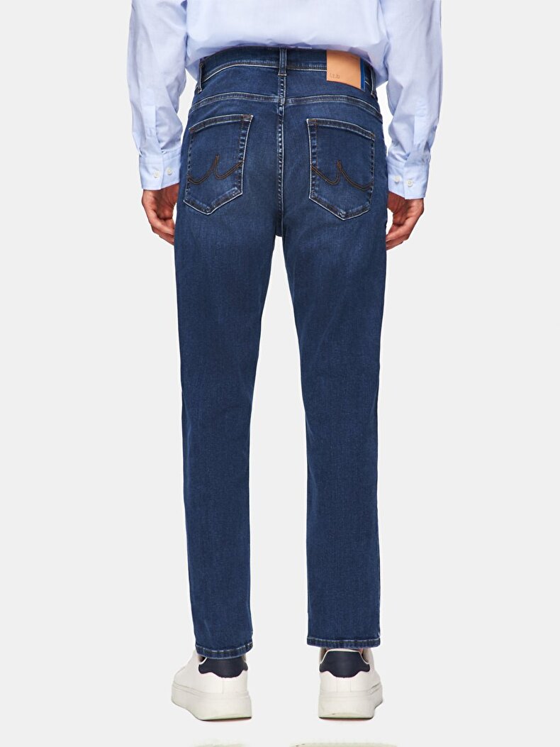 Sawyer 5 Dar Paça Orta Bel Jean Pantolon