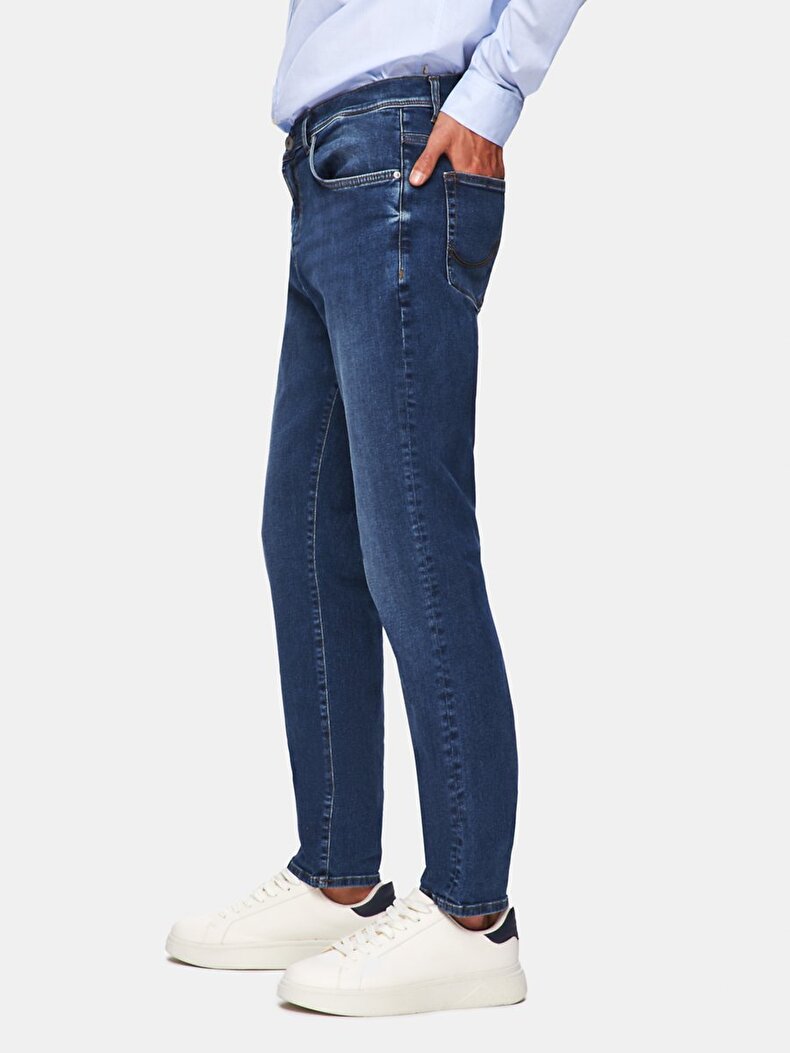 Sawyer 5 Dar Paça Orta Bel Jean Pantolon