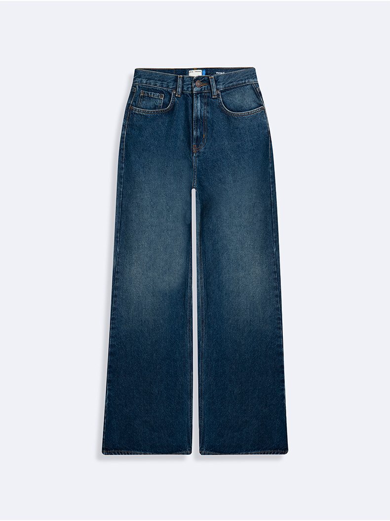 Vıonne H Geniş Paça Yüksek Bel Jean Pantolon