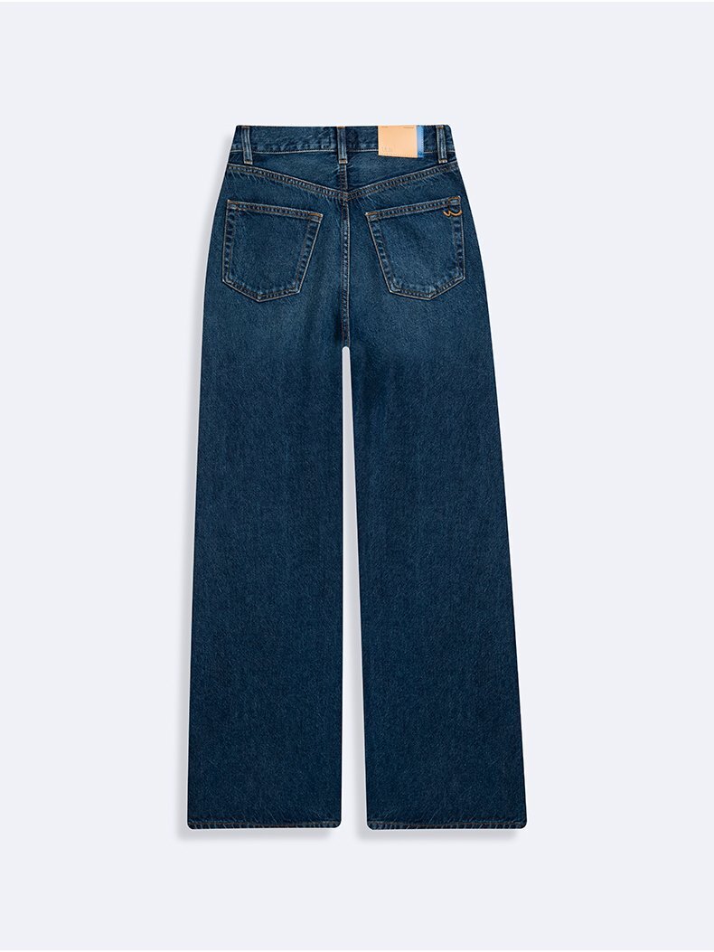 Vıonne H Geniş Paça Yüksek Bel Jean Pantolon