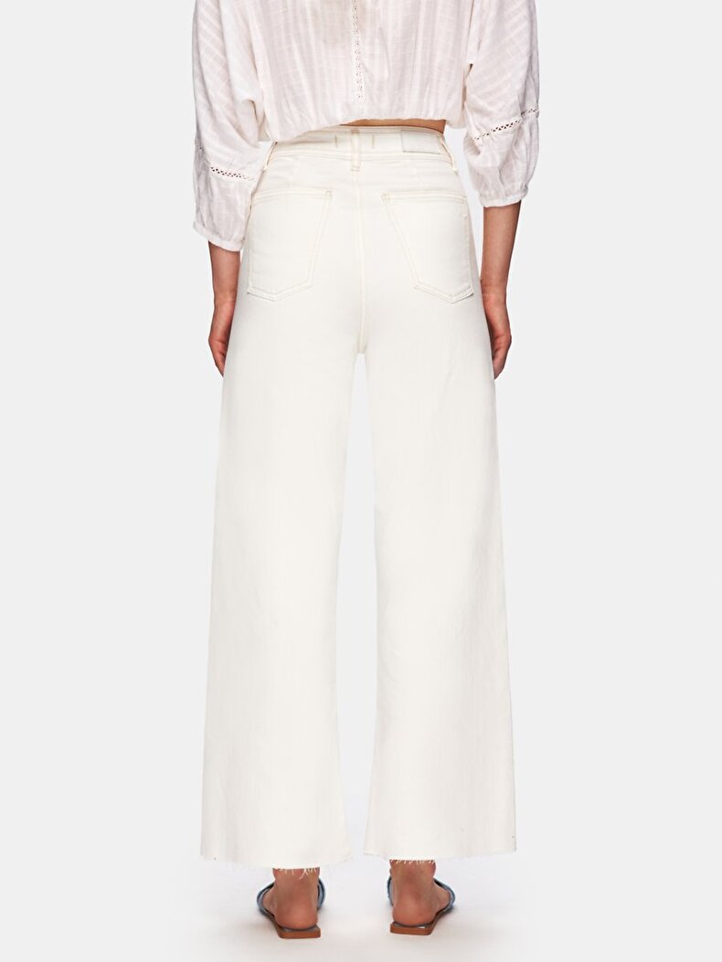 Danica L Geni̇ş Paça Yüksek Bel Jean Trousers