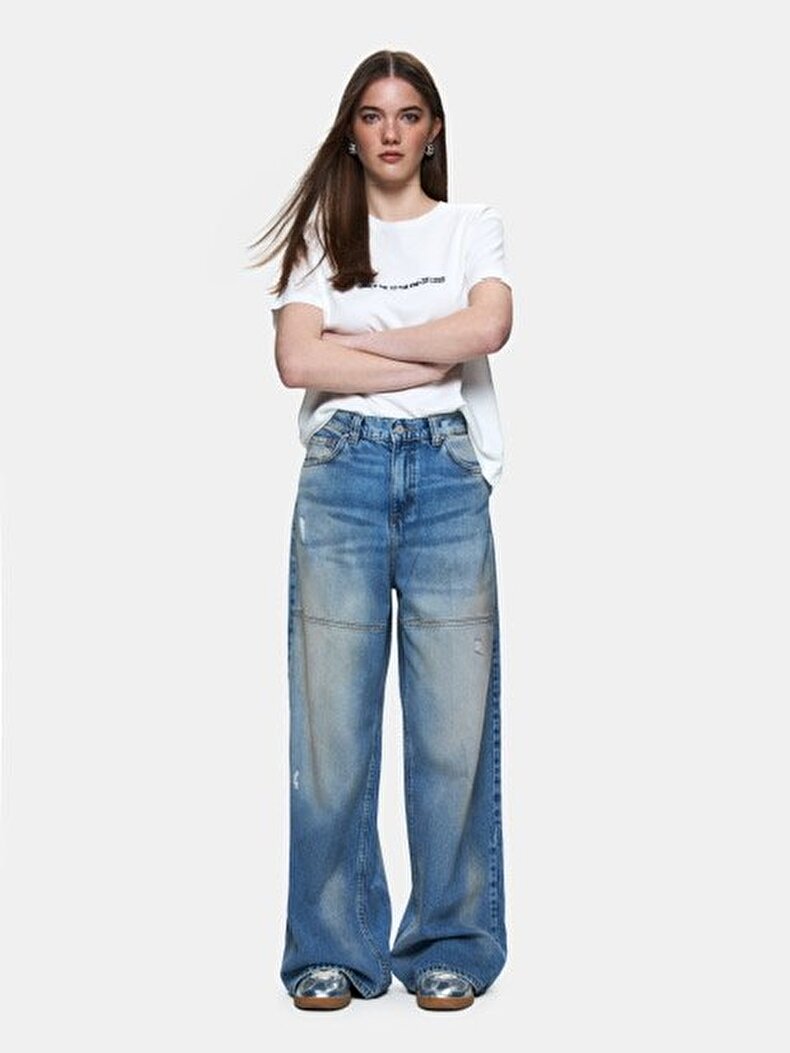 Valda Super Baggy Jean Pantolon