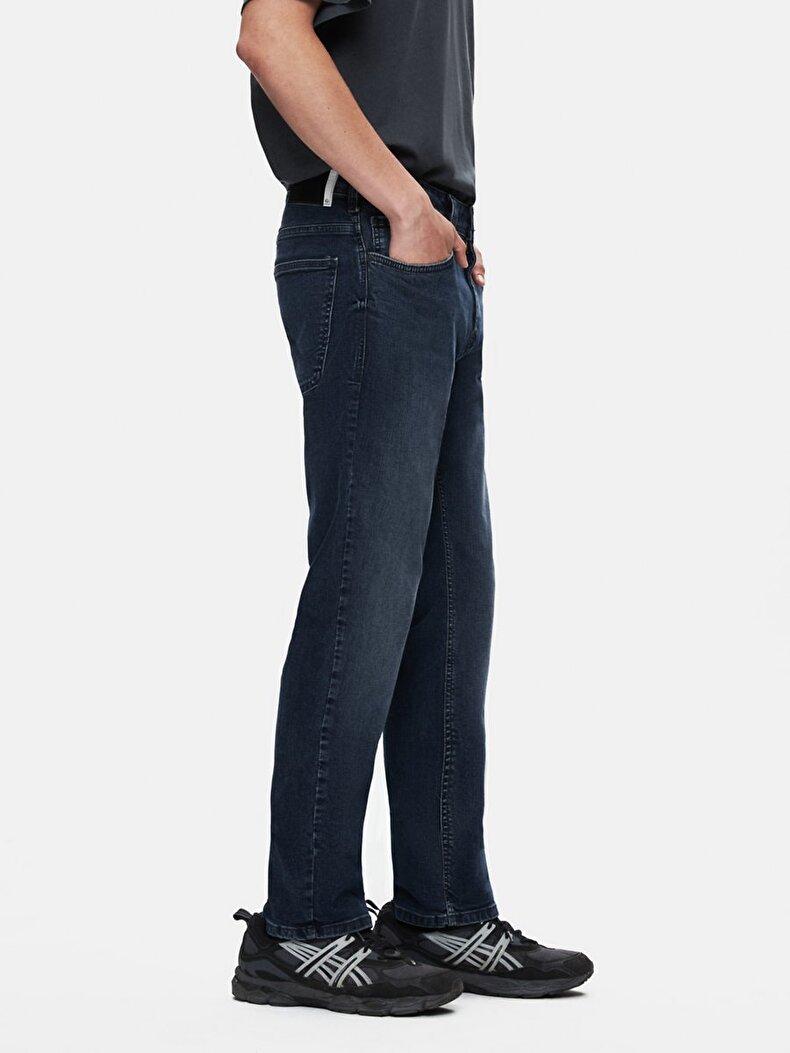 Paul P Düz Paça Orta Bel Jean Pantolon