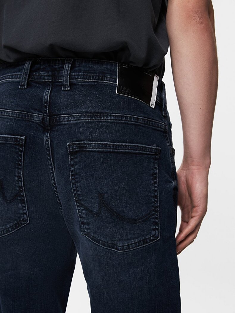 Paul P Düz Paça Orta Bel Jean Pantolon