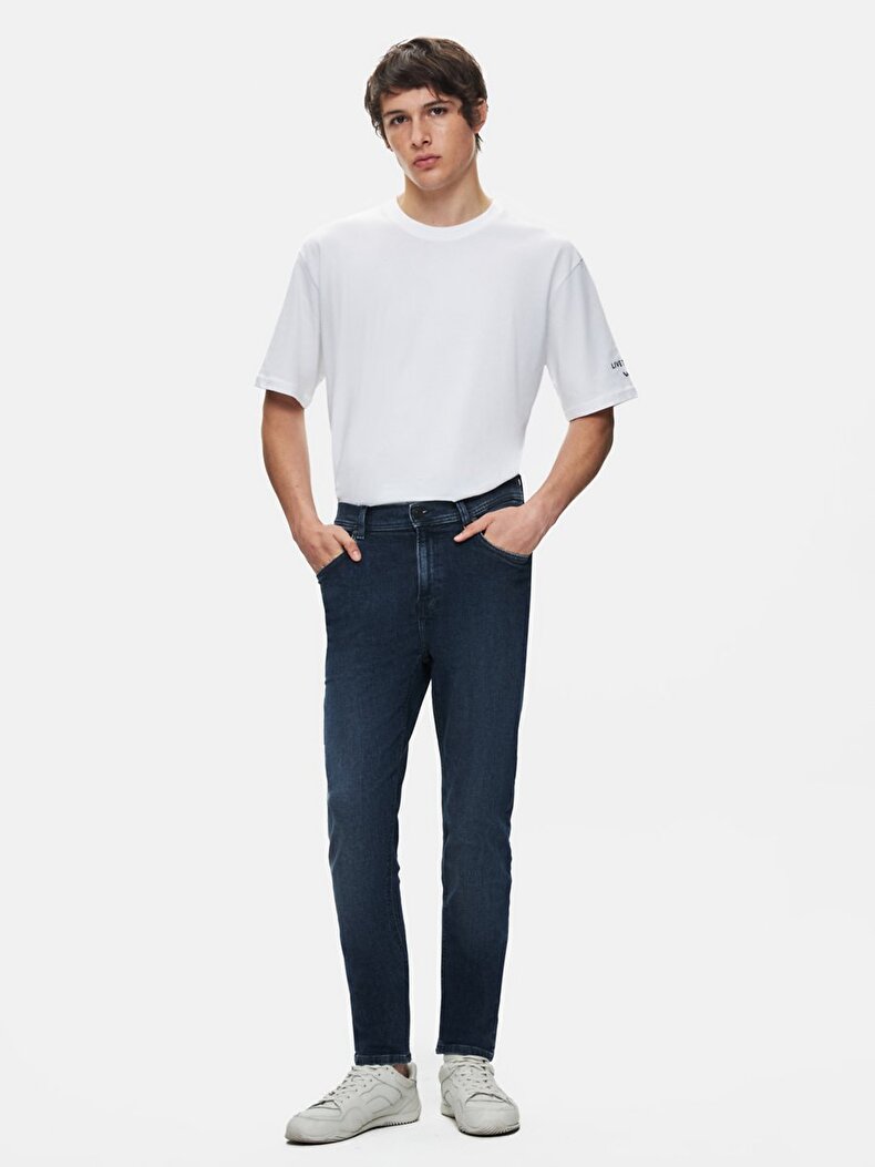 New Smarty Dar Paça Orta Bel Jean Pantolon