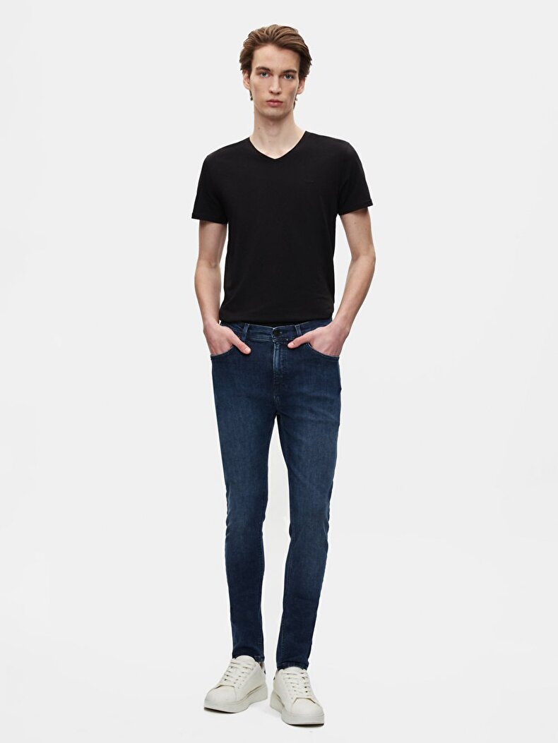 New Smarty Dar Paça Orta Bel Jean Pantolon