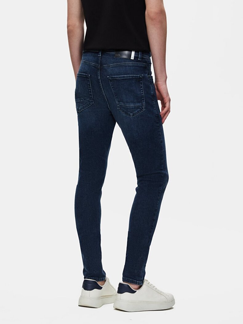 New Smarty Dar Paça Orta Bel Jean Pantolon