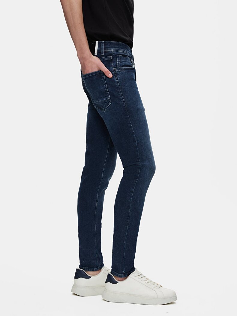 New Smarty Dar Paça Orta Bel Jean Pantolon