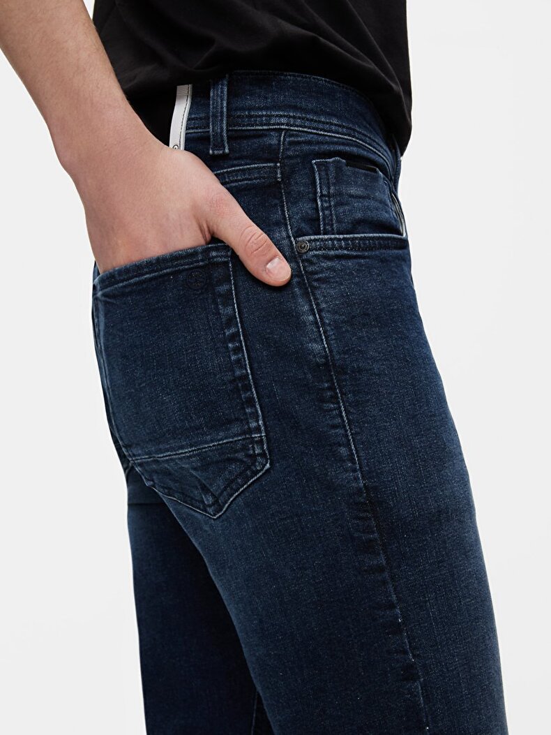 New Smarty Dar Paça Orta Bel Jean Pantolon