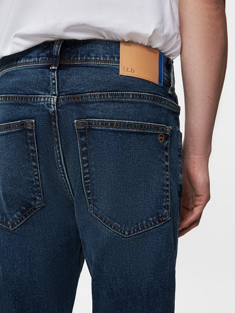 Sawyer P Dar Paça Orta Bel Jean Pantolon