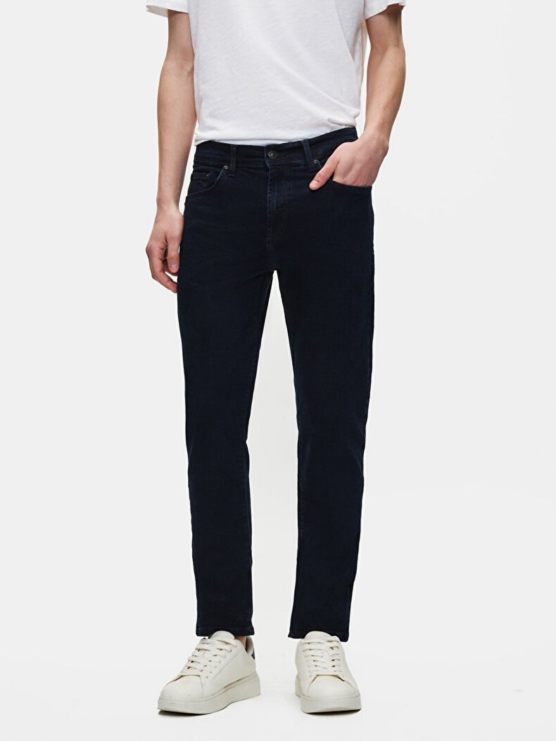 Sawyer P Dar Paça Orta Bel Jean Pantolon