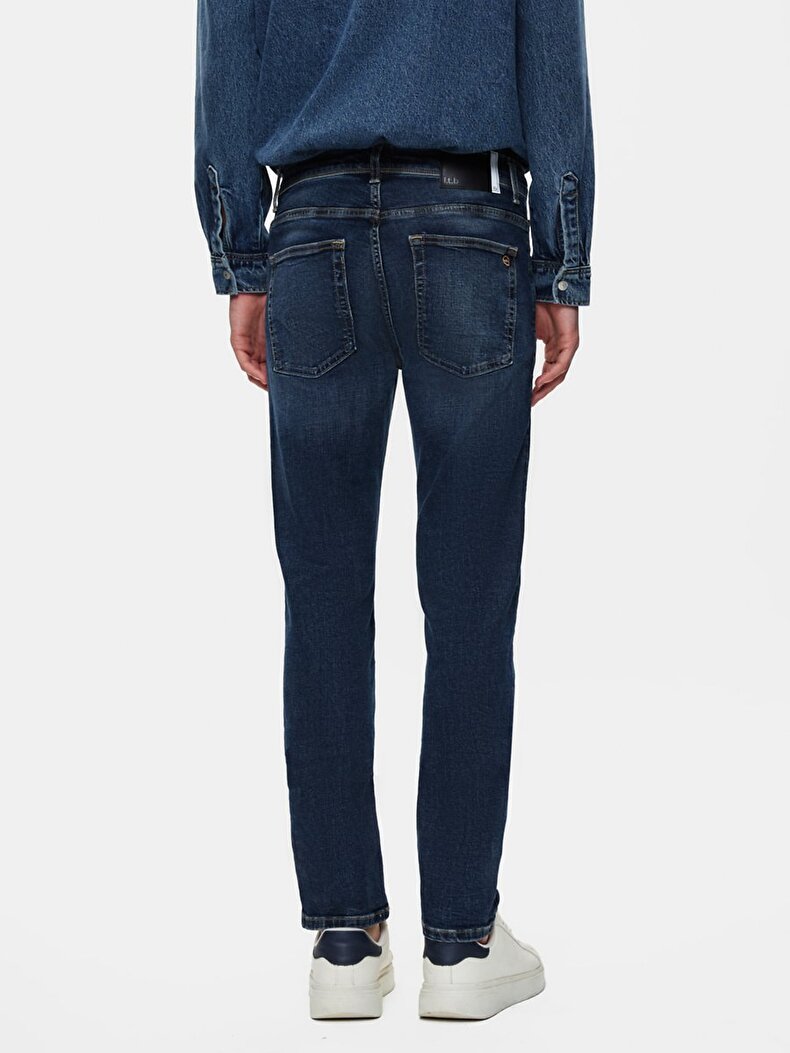Sawyer P Dar Paça Orta Bel Jean Pantolon