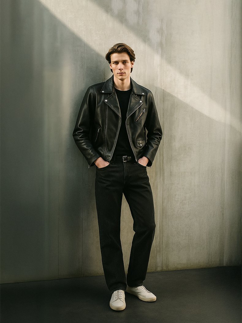 Lioren Straight Leg Mid Waist Jean Trousers