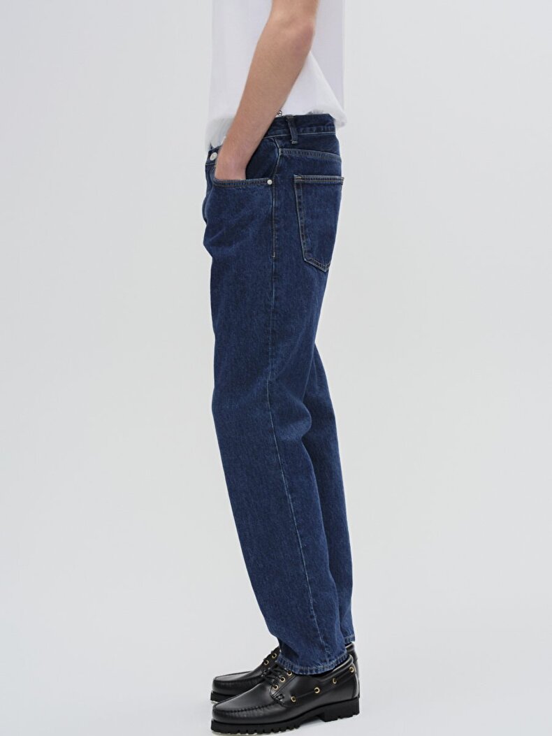 Lıoren Düz Paça Orta Bel Jean Pantolon