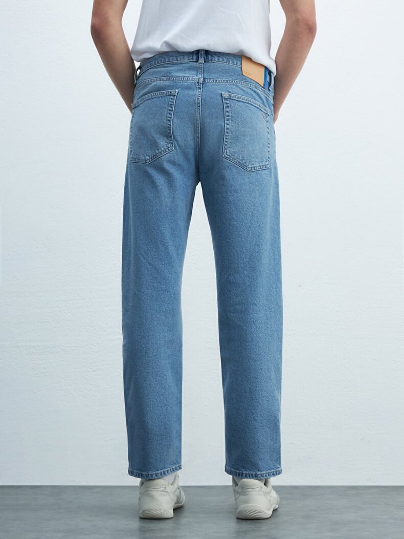 Lioren Straight Leg Mid Waist Jean Trousers
