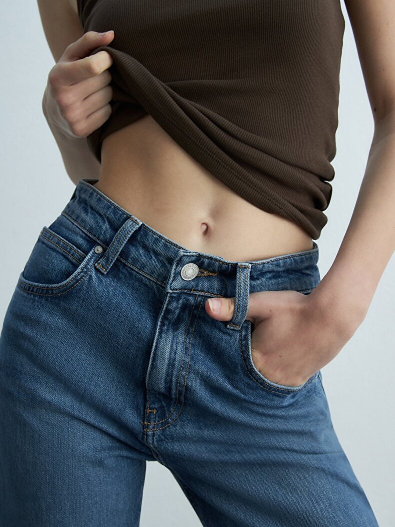 New Wanda Dar Paça Rahat Kesim Jean Pantolon