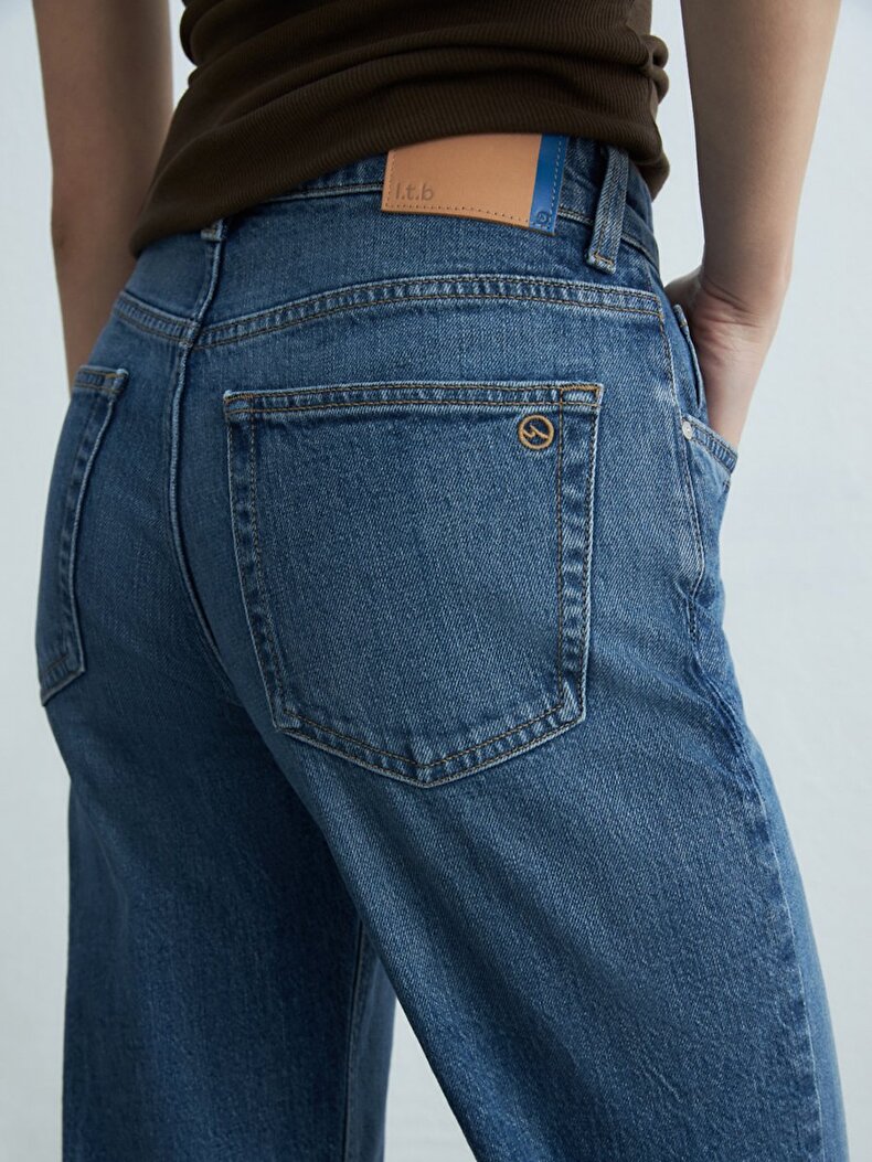 New Wanda Dar Paça Rahat Kesim Jean Pantolon