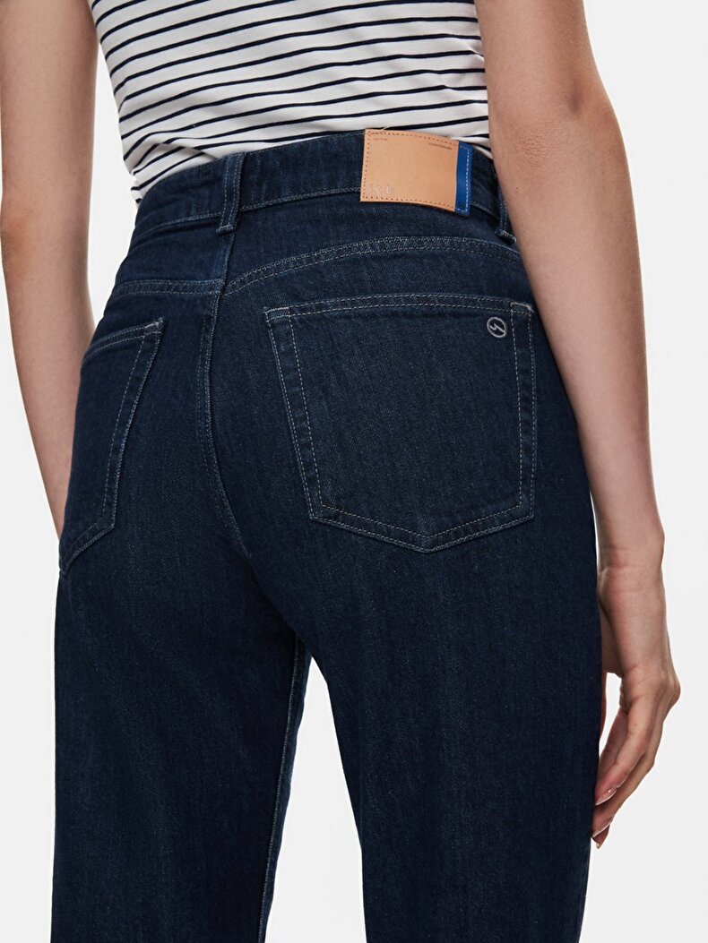 New Wanda Dar Paça Comfortable Cut Jean Trousers