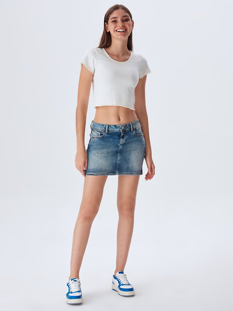Adrea Mini Jeans Skirt