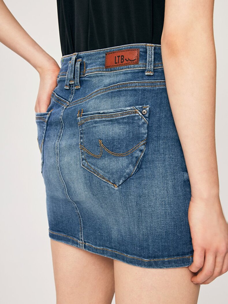 Adrea Mini Jean Skirt