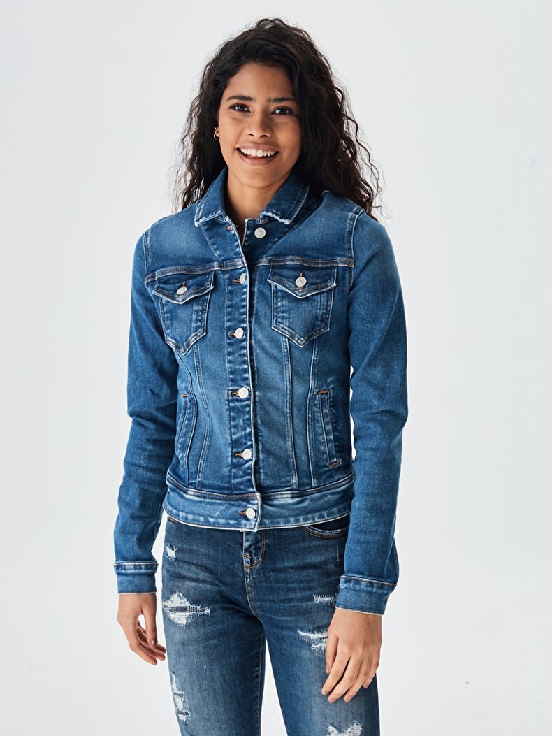 Dean X Sli̇m Jean Jacket