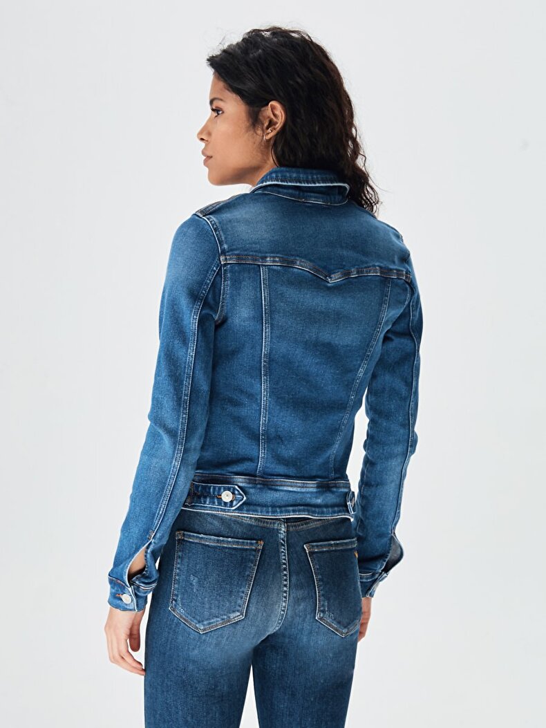 Dean X Sli̇m Jean Jacket