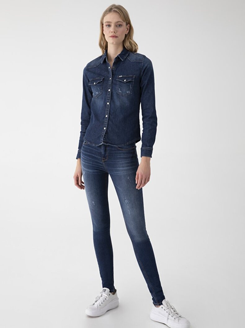 Lucinda Jeans Slim Hemd
