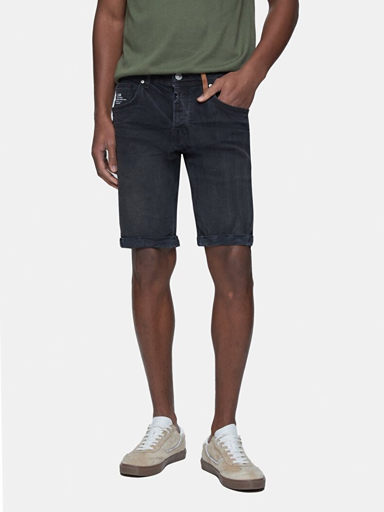 Corvın Orta Bel Jean Bermuda