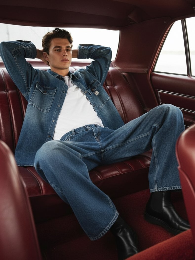 Steven Oversıze Jean Gömlek Steven Oversıze Jean Gömlek