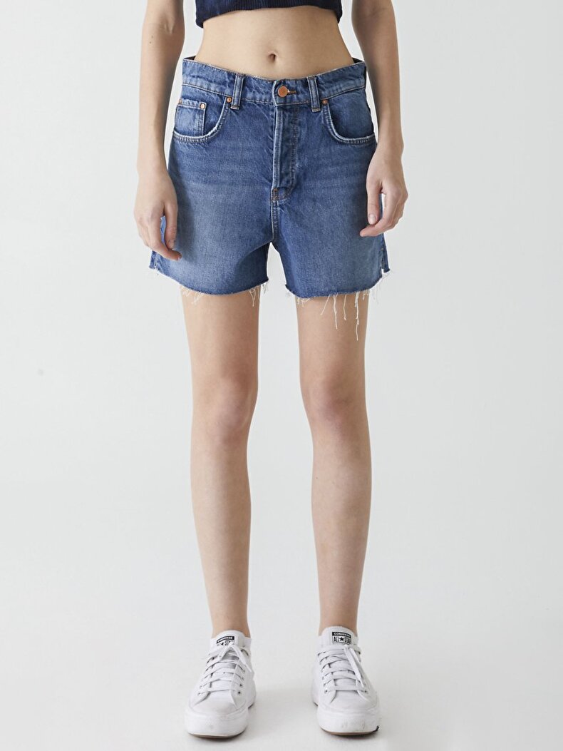Deana High Waist Jeans Shorts